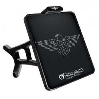*3 DAYS EXTRA TRANSIT TIME* HeinzBikes, side mount license plate bracket. Black